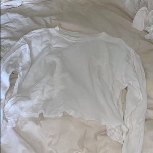 long sleeve crop top